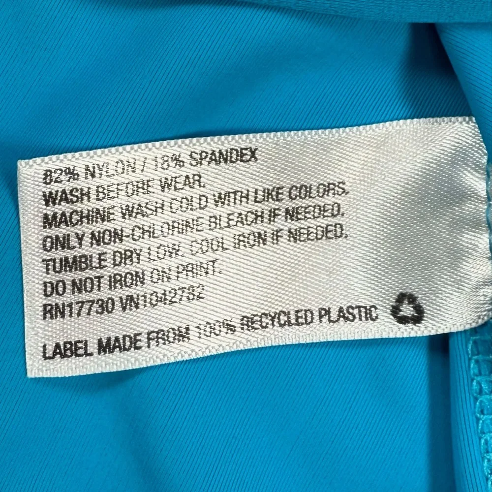 HUNTER FOR TARGET Kids' Teal‎ and Navy Blue Colorblock Rash Guard Swim Size XL